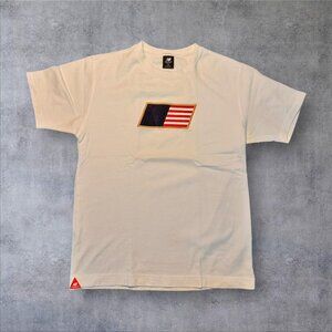 New Balance White USA Stitch Logo T-Shirt – Heavyweight – Small